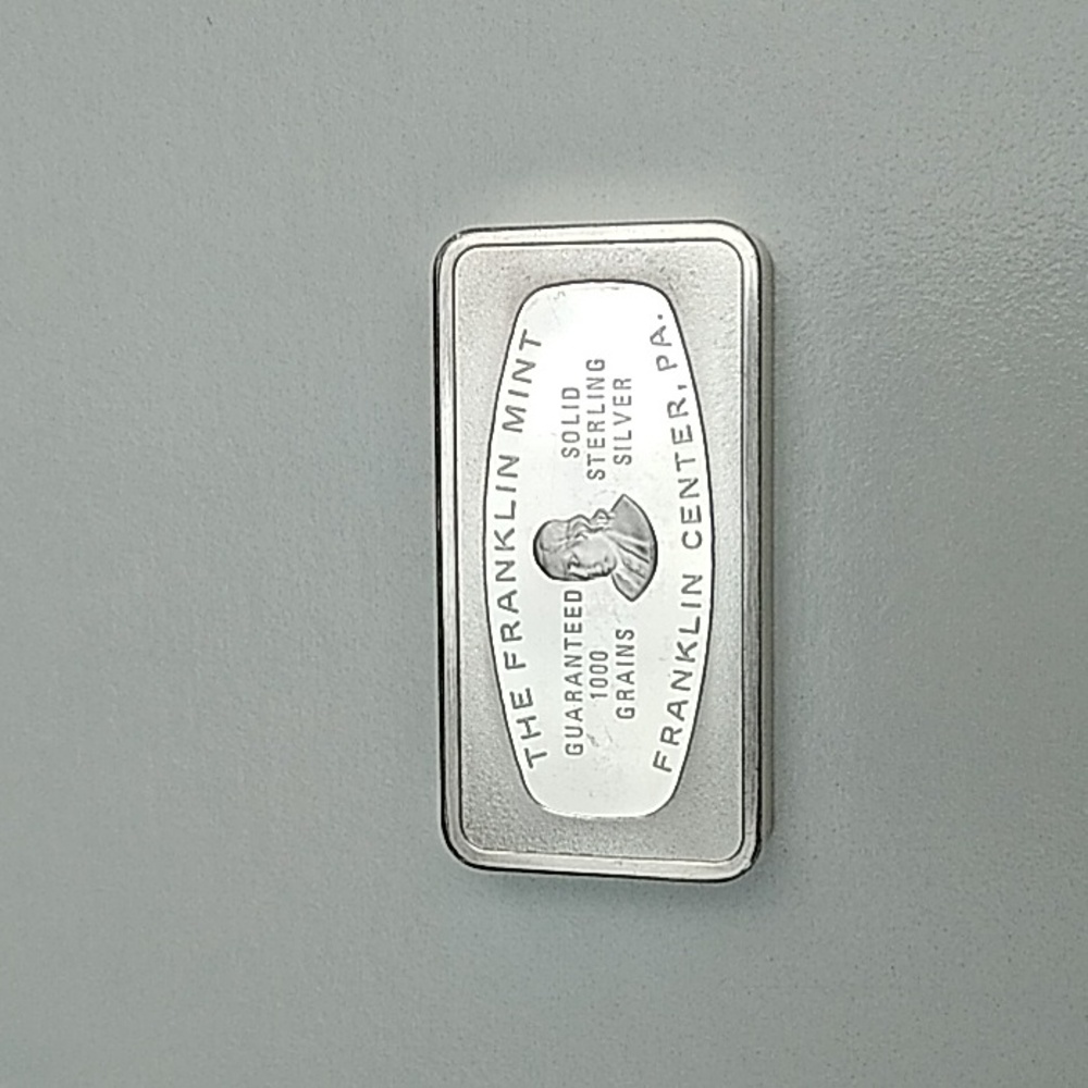 Franklin Mint 2 oz. Sterling Silver Bar